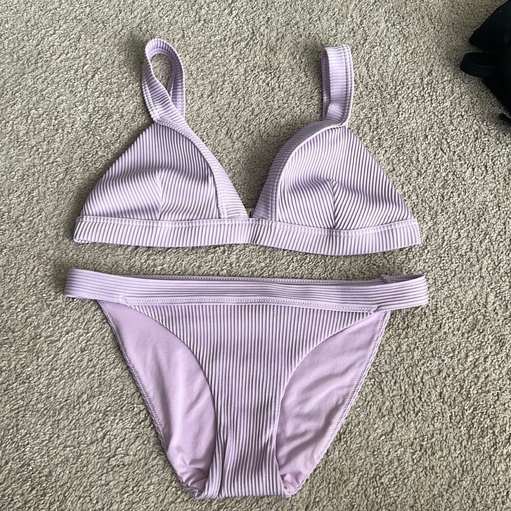 Hollister Swim purple bikini Large top and bottom